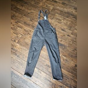Black Denim Overalls Size Large